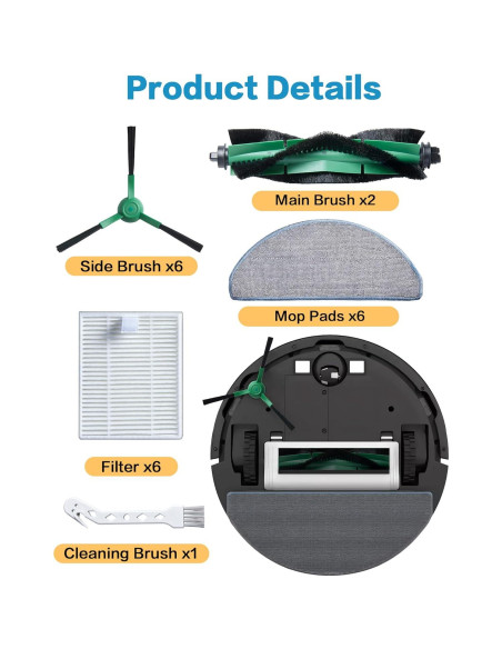 Accesorios de Repuesto CHIKIXSON para iRobot Roomba Y0110 Accesorios de Repuesto CHIKIXSON para iRobot Roomba Y0110