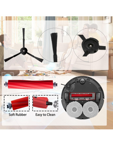 Kit de Accesorios Rinakou para Roborock Qrevo - 17 Piezas