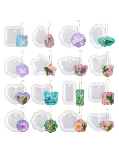Moldes de Silicona para Joyería ResinWorld - 16 Piezas