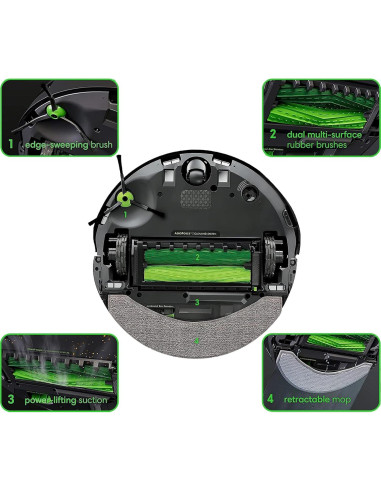 Almohadillas de limpieza de microfibra para iRobot Roomba J7+