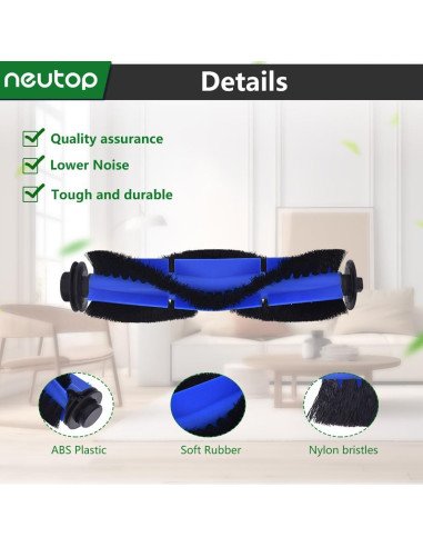 Cepillos de Rodillo Neutop para Eufy RoboVac - Paquete de 3