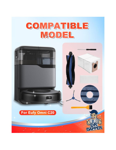 Kit de Repuesto DR DAPPER para Aspiradora Eufy Omni C20 - 24 Piezas