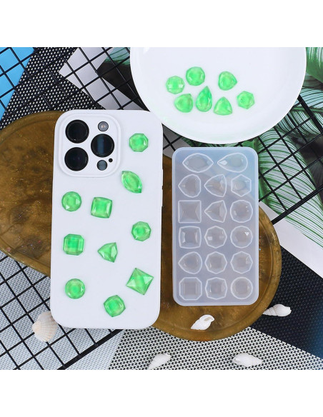 4 Moldes de Silicona KuuGuu para Joyería DIY - Ovalados y Redondos 4 Moldes de Silicona KuuGuu para Joyería DIY - Ovalados y Redondos