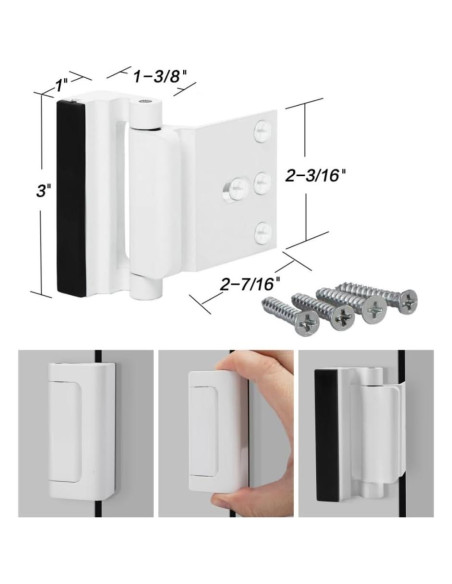 Cerradura de Refuerzo SUCOLE DDLCW12 para Puerta - Seguridad Extra Cerradura de Refuerzo SUCOLE DDLCW12 para Puerta - Seguridad Extra