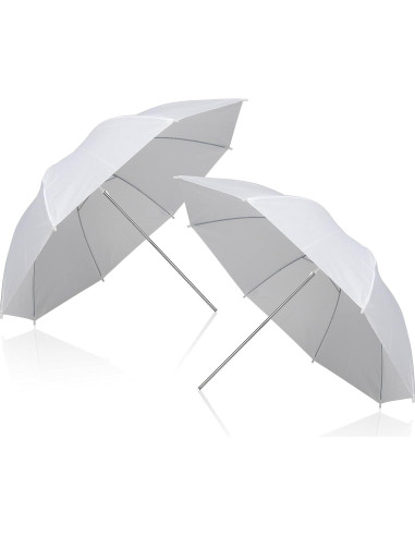 Kit de Paraguas Fotográfico Reflectante EMART 33" con Soporte