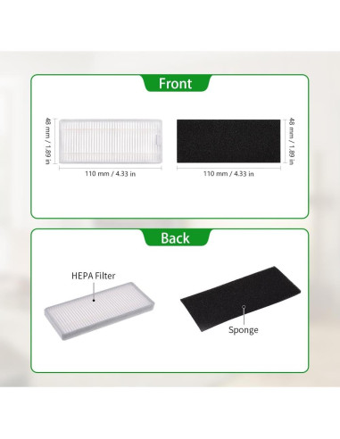 Filtros de Reemplazo Neutop para eufy RoboVac 11S, 15T, 30 - Paquete de 9