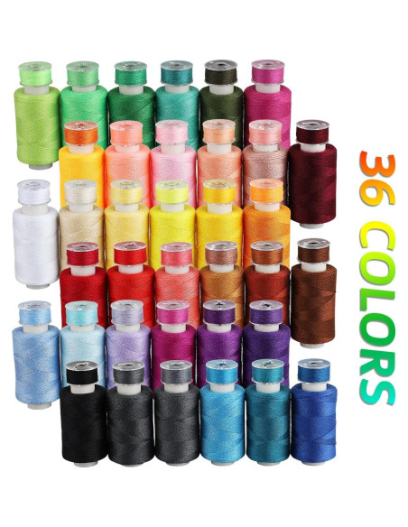 Kit de Costura Blibly 72 Piezas con 36 Colores de Hilo Kit de Costura Blibly 72 Piezas con 36 Colores de Hilo