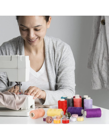 Kit de Costura Blibly 72 Piezas con 36 Colores de Hilo