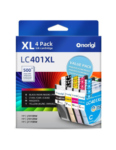 Cartuchos de tinta compatibles Brother LC401XL - 4 Paquete