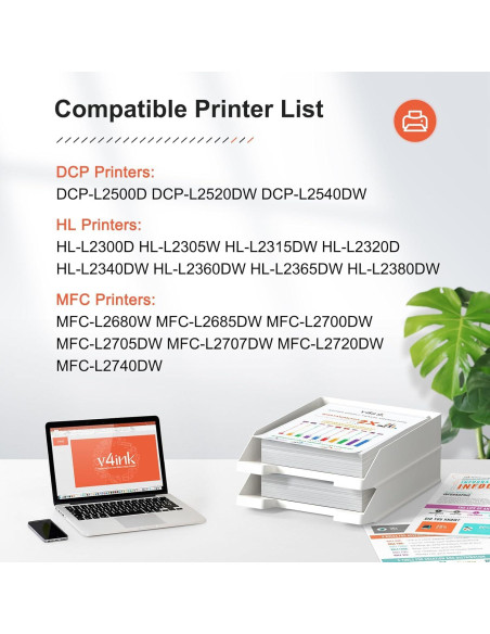 Cartucho de Tóner Compatible v4ink TN660 2PK para Brother Cartucho de Tóner Compatible v4ink TN660 2PK para Brother
