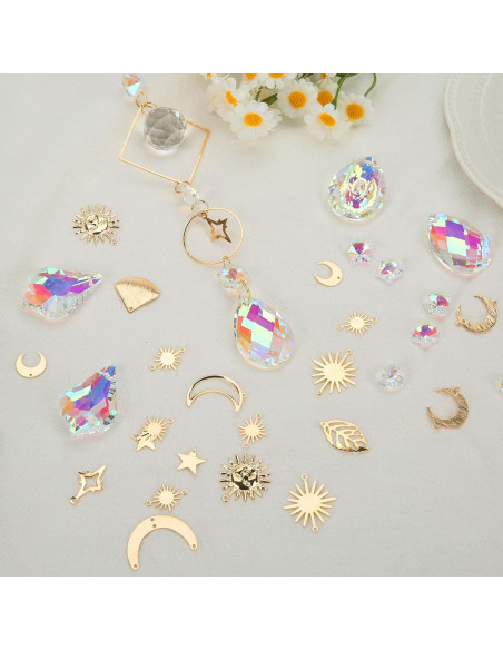 Kit de Suncatchers DIY 400 Piezas HYBEADS - Manualidades Cristales Kit de Suncatchers DIY 400 Piezas HYBEADS - Manualidades Cristales