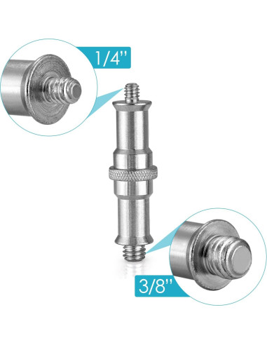 Adaptador de Tornillo Macho Neewer ST24 1/4 a 3/8 Metal