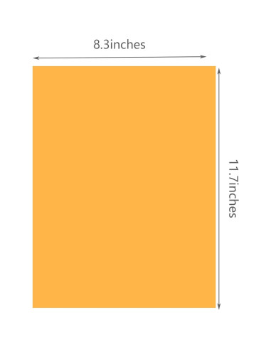 12 Filtros de Gel Colorido Outus 29.7x21 cm Morado y Naranja