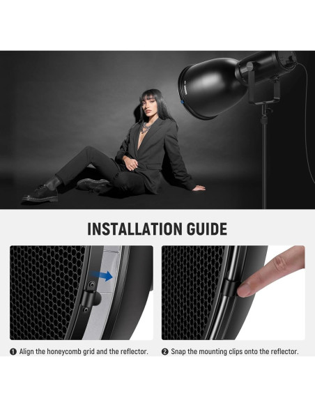 Luz de Video LED RGB NEEWER FS150C 130W 2500-7500K con Reflector Luz de Video LED RGB NEEWER FS150C 130W 2500-7500K con Reflector