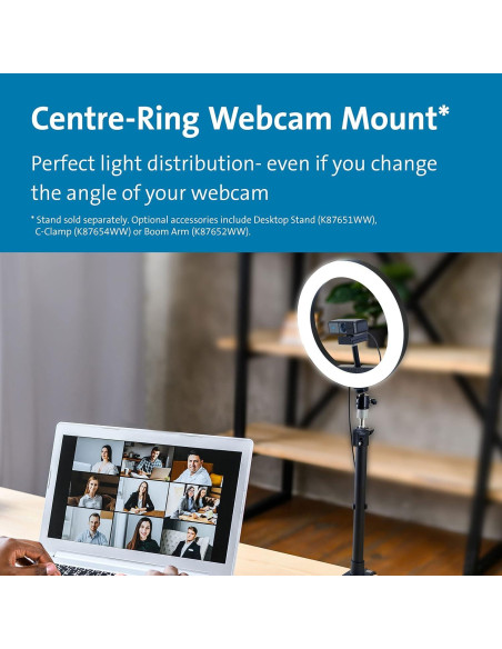 Luz de Anillo Bicolor Kensington L1000 para Videoconferencias Luz de Anillo Bicolor Kensington L1000 para Videoconferencias