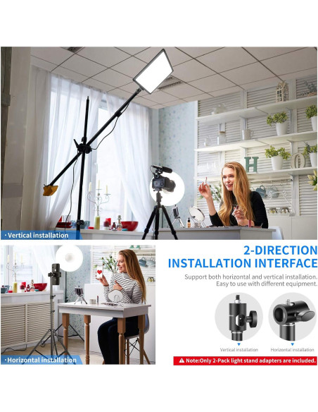 Adaptador Rápido Neewer ST12 2-Pack para Soporte de Luz Adaptador Rápido Neewer ST12 2-Pack para Soporte de Luz