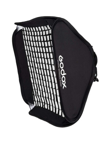 Kit Softbox Plegable Godox 80x80cm con Soporte S2 para Speedlite
