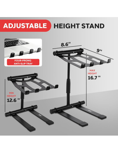 Soporte Plegable para Laptop Pyle PLPTS55 - Altura Ajustable