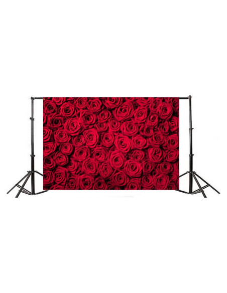 Fondo de Fotografía Vinilo Yeele 3x2m Rosas Rojas Boda