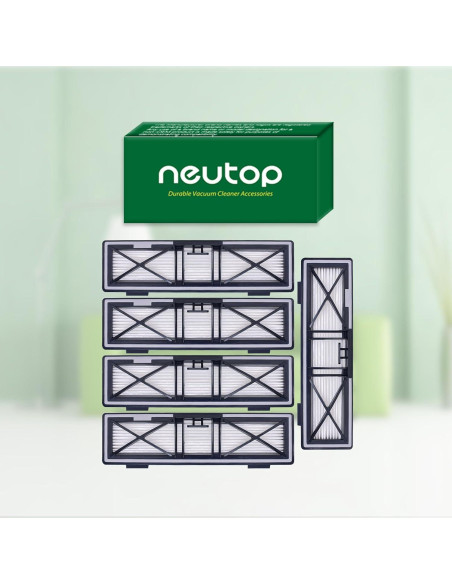 Filtros HEPA H12 Neutop para Aspiradoras Robóticas - Paquete de 5 Filtros HEPA H12 Neutop para Aspiradoras Robóticas - Paquete de 5
