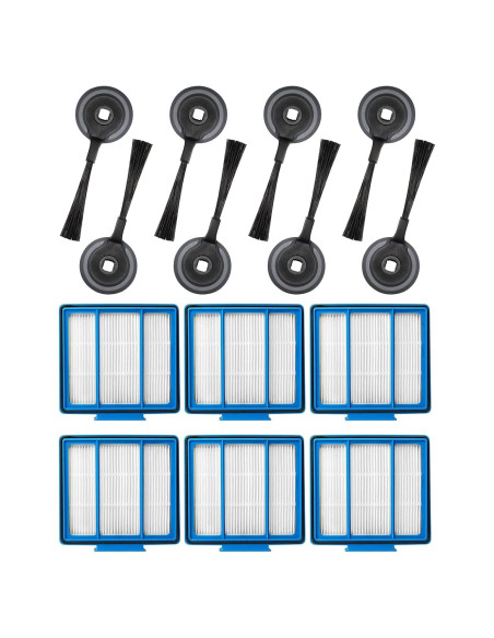 6 Filtros HEPA y 8 Cepillos Laterales Shark ION Techecook 6 Filtros HEPA y 8 Cepillos Laterales Shark ION Techecook