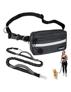Correa Manos Libres para Perros PetAmi, Bungee Ajustable 185 cm
