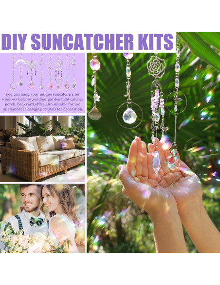 Kit de Suncatcher DIY WASTROYAL Mariposa 400pcs Cristales Kit de Suncatcher DIY WASTROYAL Mariposa 400pcs Cristales