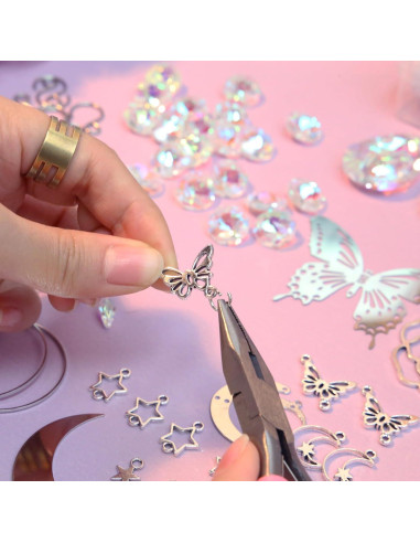 Kit de Suncatcher DIY WASTROYAL Mariposa 400pcs Cristales