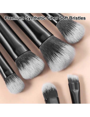 Set de Brochas de Maquillaje de Viaje Kingtree, 10 Piezas Mini