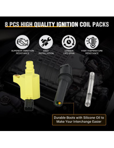 Paquete de 8 Bobinas de Encendido Nilight para Ford V8 4.6L 5.4L 2