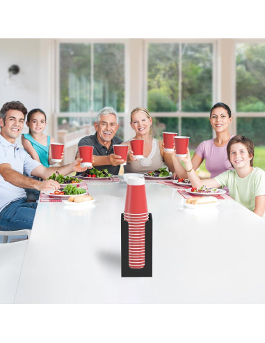 Organizador de Tazas Desechables WINFFOR Acrílico Negro 1 Comp.