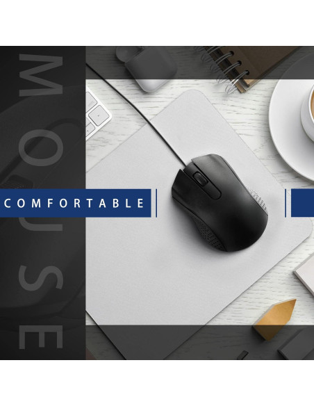Hoteam Ratón de Computadora con Cable USB Ergonómico Negro - 12 Pcs Hoteam Ratón de Computadora con Cable USB Ergonómico Negro - 12 Pcs
