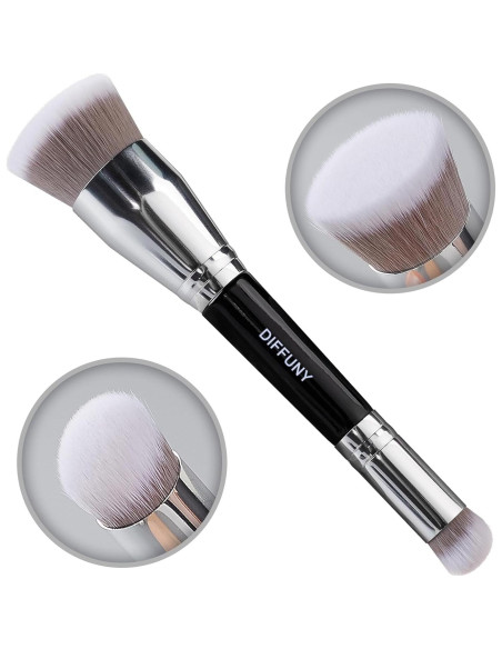 Brocha de Maquillaje Doble Cara DIFFUNY Kabuki 17.78cm Brocha de Maquillaje Doble Cara DIFFUNY Kabuki 17.78cm