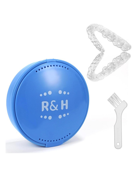 Protector Dental Personalizado RICEHUSK 2-Pack Caja Azul Protector Dental Personalizado RICEHUSK 2-Pack Caja Azul