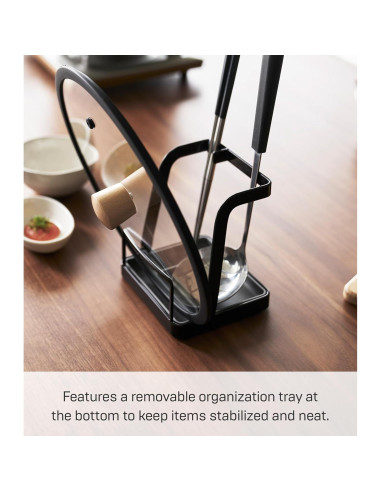 Soporte para Utensilios de Cocina Yamazaki Tower - Grande, Acero