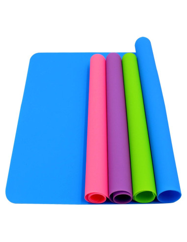 HiGift 4 Tapetes de Silicona para Manualidades - 40.1x29.9cm y 29.5x21.1cm