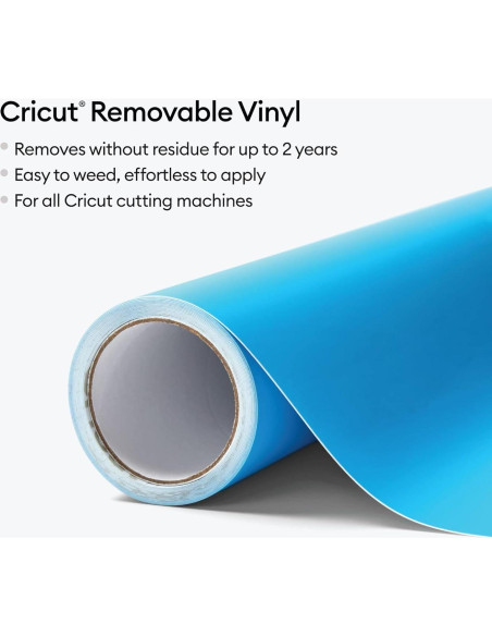 Vinilo Removible Premium Cricut Turquesa 30.48cm x 4.57m Vinilo Removible Premium Cricut Turquesa 30.48cm x 4.57m