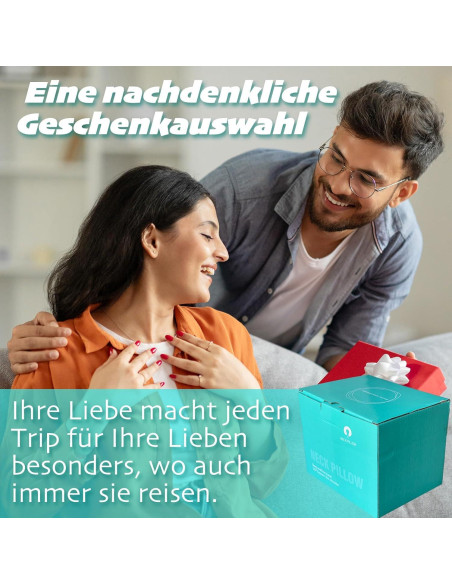 Almohada de Cuello de Viaje ZechnoX Ergonómica Espuma de Memoria Almohada de Cuello de Viaje ZechnoX Ergonómica Espuma de Memoria
