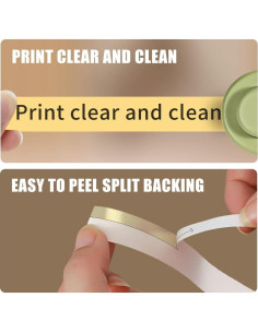 Cinta de Etiquetas RUNSEW 15mm x 4m Amarillo Almendra - 2 Rollos 2