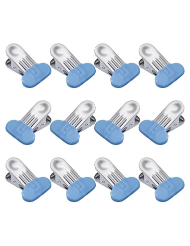 Paquete de 12 Clips para Bolsas PHITUODA 3.8 cm Azul