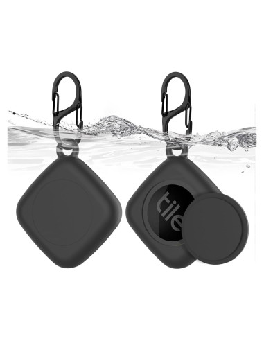 Funda de Silicona IPX8 para Tile Mate 2022 - Negro Doble