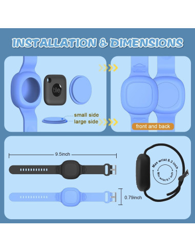 Funda de Silicona Impermeable WQNIDE para Tile Mate 2022 - 2 Paquete