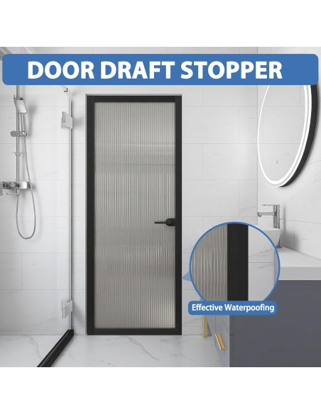 Burlete autoadhesivo de silicona negro 5 cm x 3.05 m para puertas Burlete autoadhesivo de silicona negro 5 cm x 3.05 m para puertas