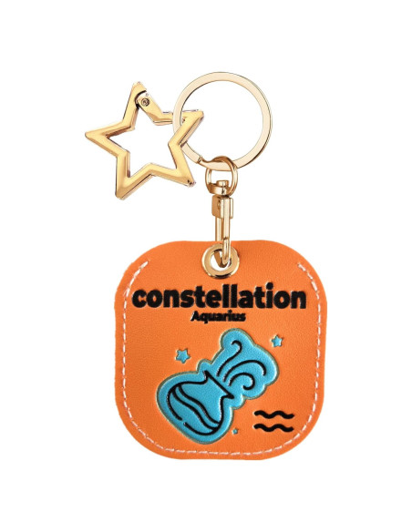 Funda de cuero PU para AirTag ZOUITY Acuario - Protección llavero Funda de cuero PU para AirTag ZOUITY Acuario - Protección llavero