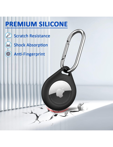 Soporte R-fun para Airtag - Paquete de 4 Fundas Silicona Soporte R-fun para Airtag - Paquete de 4 Fundas Silicona