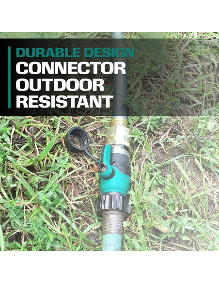 Conector de Manguera de Jardín 2WAYZ con Válvula de Cierre Conector de Manguera de Jardín 2WAYZ con Válvula de Cierre