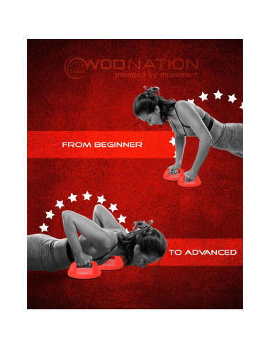 Barras de Flexiones Rotativas WOD Nation - Antideslizantes