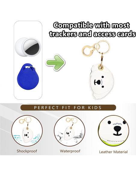 Funda de cuero PU para AirTag BORKUANA - Protección y estilo Funda de cuero PU para AirTag BORKUANA - Protección y estilo
