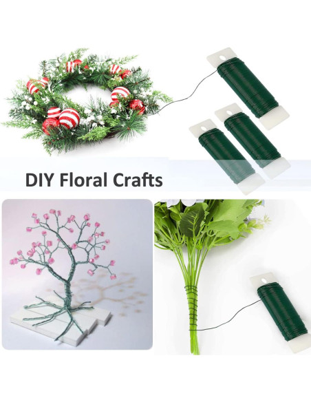 Alambre Floral Verde Zeanla 3 Rollos 107 Metros 22 Calibre Alambre Floral Verde Zeanla 3 Rollos 107 Metros 22 Calibre