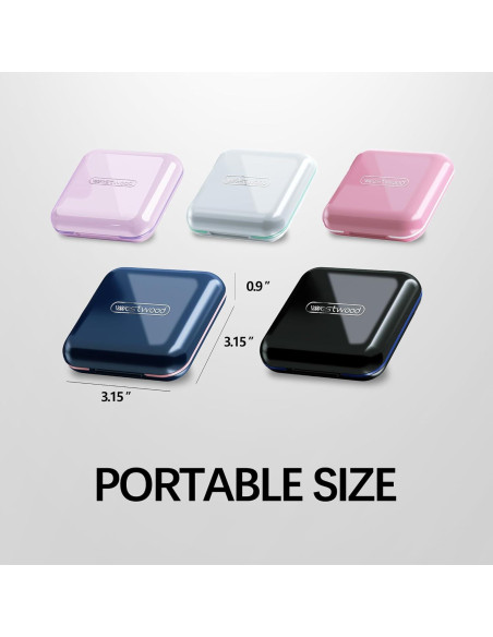 Organizador de Pastillas DUBSTAR Negro Compacto Impermeable Organizador de Pastillas DUBSTAR Negro Compacto Impermeable